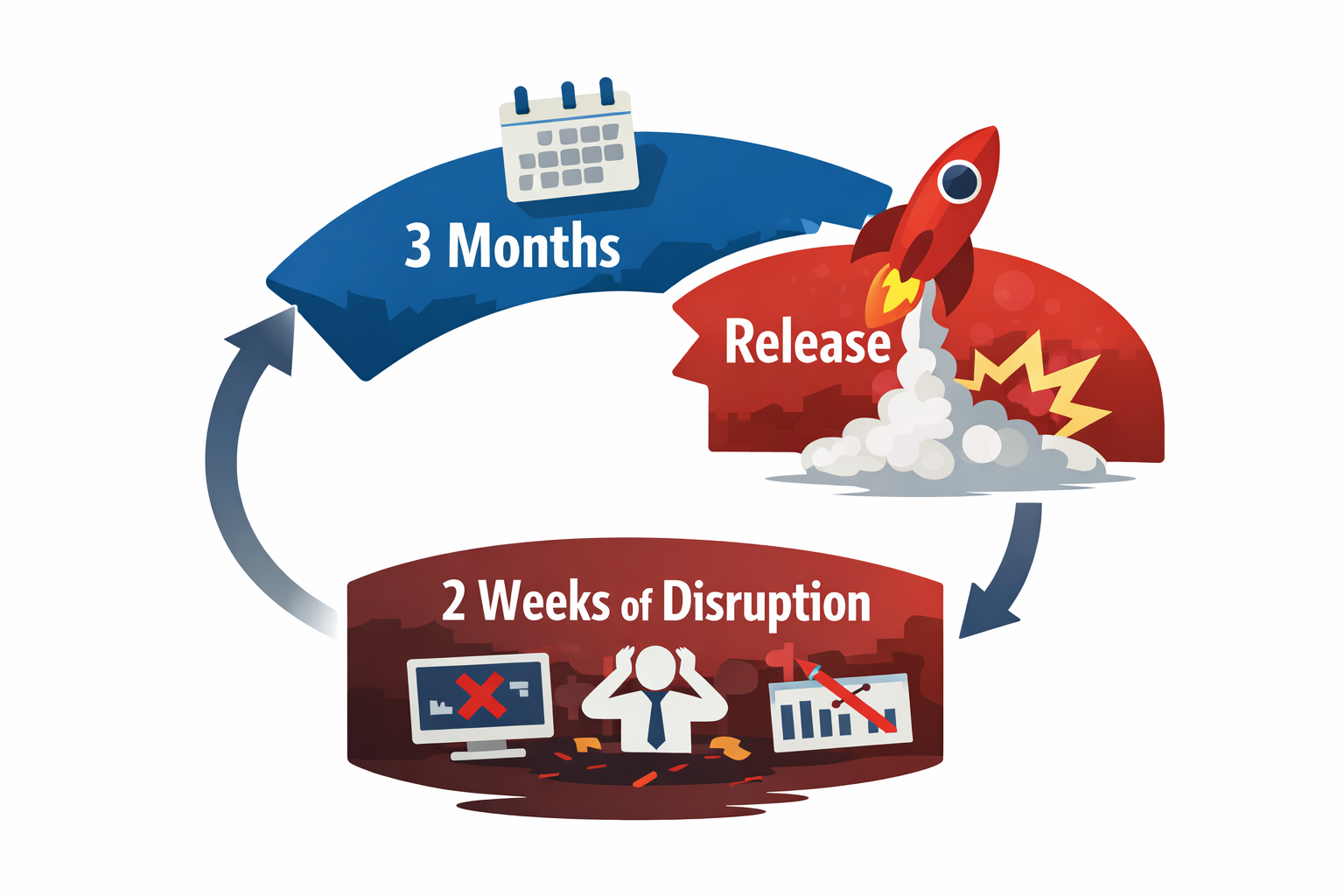 Release cycle chaos